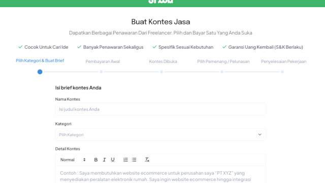 Sribu Rilis 3 Fitur Terbaru! Proyek Lebih Cepat dan Bebas Ribet