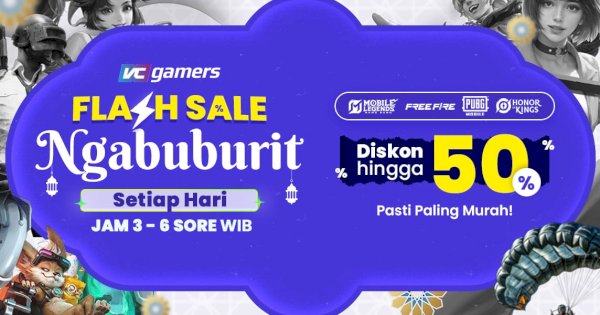 VCGamers Tebar Diskon Top Up Game Hingga 50% Selama Bulan Ramadhan