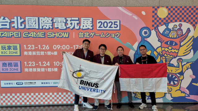 Mahasiswa Game Application and Technology Program BINUS UNIVERSITY: Satu-satunya Universitas di Indonesia yang Masuk Nominasi Best Student Game di Taipei Game Show 2025