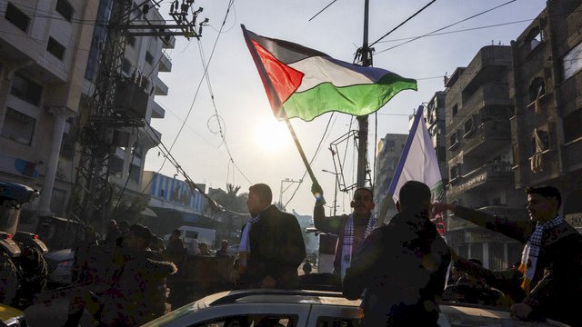 Bendera Palestina. Foto: dok AFP