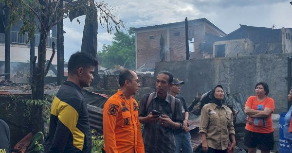 Korsleting Listrik Picu Kebakaran di Bongaya, 3 Luka Berat dan 7 Rumah Ludes