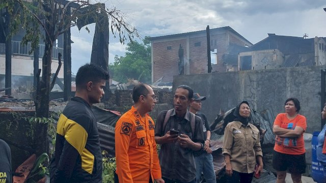 Kebakaran di wilayah Bongaya, Sabtu (26/4/2025). Foto: HN/Sinta