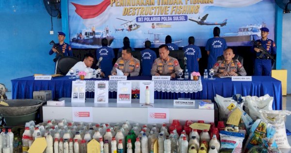 Gerebek Rumah Pengolah Bom Ikan, Polda Sulsel Amankan 3 Detonator