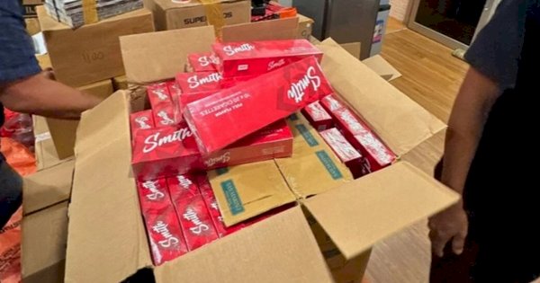 Diduga 347 Ribu Rokok Ilegal Digagalkan Bea Cukai Makassar