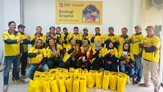 Maxim berbagi ke mitra driver. Dok. Maxim