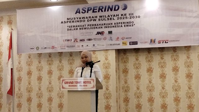 Suci Indah Permatasari, Ketua ASPERINDO Sulsel 2021-2025. 
