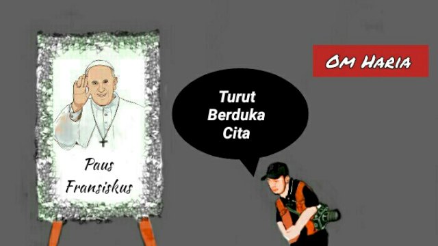 Karikatur Paus Fransiskus wafat (Dodi/harian.news)