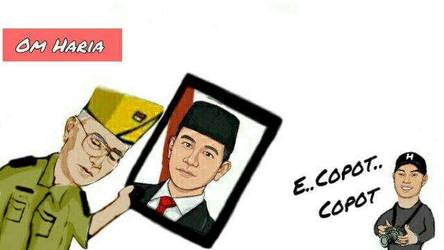 Karikatur jabatan Wakil Presiden Gibran Rakabuming diusulkan dicopot (Dodi/harian.news)