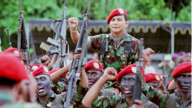 Prabowo Subianto. saat menjabat Komandan Jenderal Kopassus periode 1996-1998 ||pinterest@pipo