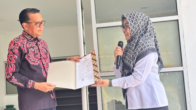 Pelepasan ekspor gurita beku ke Mexico. Foto: dok