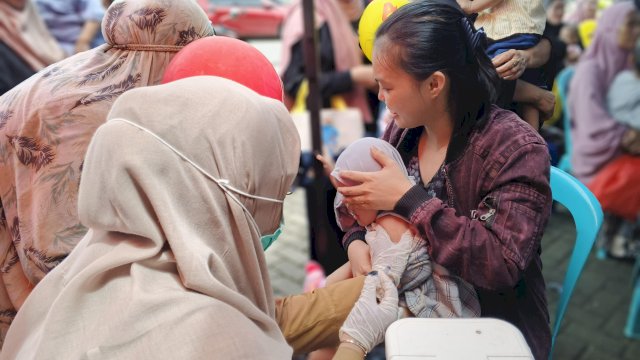 Suasana kegiatan edukatif anak yang digelar Afamidi Cabang Makassar. (Foto: Humas Alfamidi)