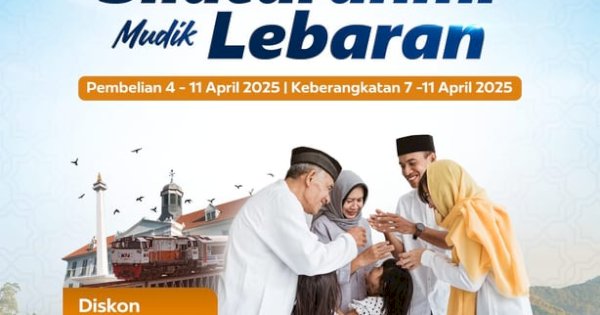 KAI Hadirkan Promo “Silaturahmi Mudik Lebaran” dengan Diskon 25% untuk Perjalanan Mudik Lebih Hemat