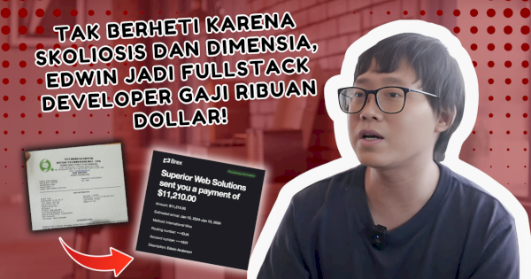 Bangkit dari Dementia, Edwin Anderson Kini Jadi Fullstack Developer Gaji Ratusan Dollar!