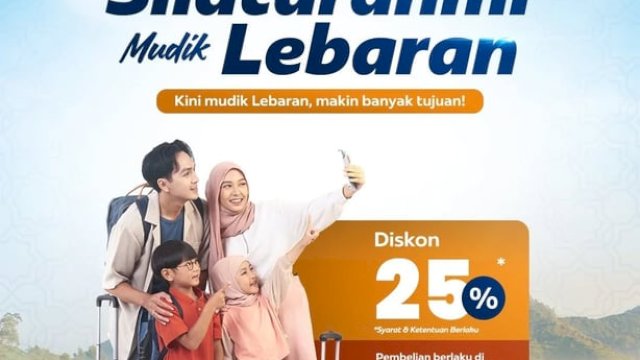 KAI Hadirkan Promo Ekstra Silaturahmi, Diskon Tiket KA hingga 25% untuk Mudik Lebaran