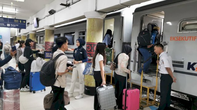 Hari-H Lebaran, KAI Divre I Sumut Layani 9.800 Penumpang