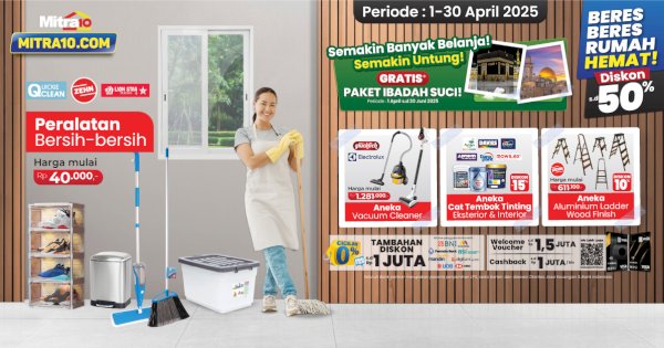 Mitra10 Rilis Katalog Promo Terbaru April 2025 untuk Renovasi Rumah Lebih Hemat