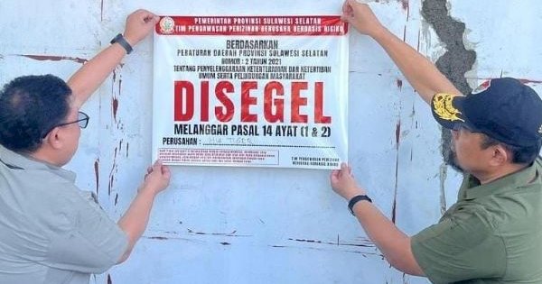 Melanggar, Enam THM di Makassar Disegel