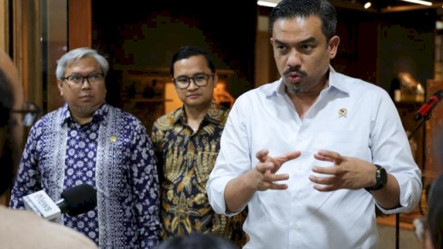 Menteri UMKM Maman Abdurrahman setelah beraudiensi dengan manajemen Maxim di Jakarta, Selasa (21/5/2025)(Foto : Dok.Humas Kementerian UMKM)