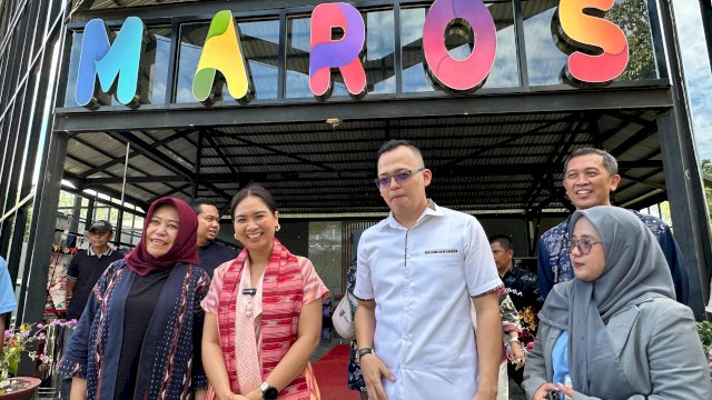 Wamenparekraf Ni Luh Puspa disambut langsung oleh CEO Nimo Land Group, Ilham Sunaryanto. (Foto: Gita/HN)