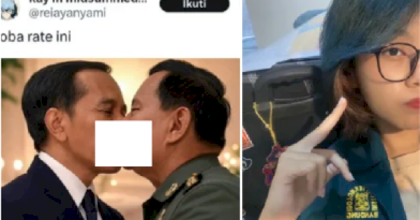 Polisi Tangkap Pembuat Foto Meme Mirip Prabowo-Jokowi “Ciuman”