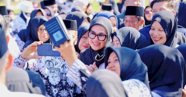 Upacara Hardiknas di Barru Berlangsung Penuh Suka Cita