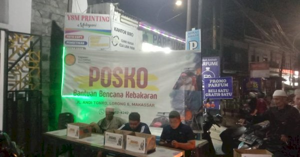 Peduli Korban Kebakaran di Andi Tonro, Plt Direktur PDAM Makassar Salurkan Bantuan