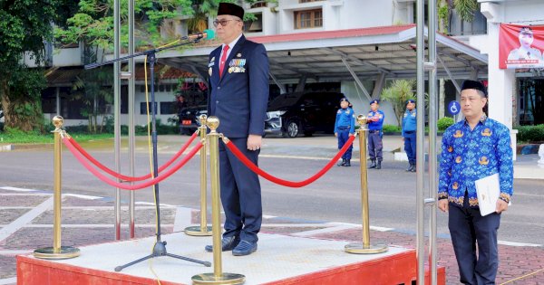 Wabup Barru Bacakan Sambutan Tertulis Menteri Komdigi di Upacara Harkitnas