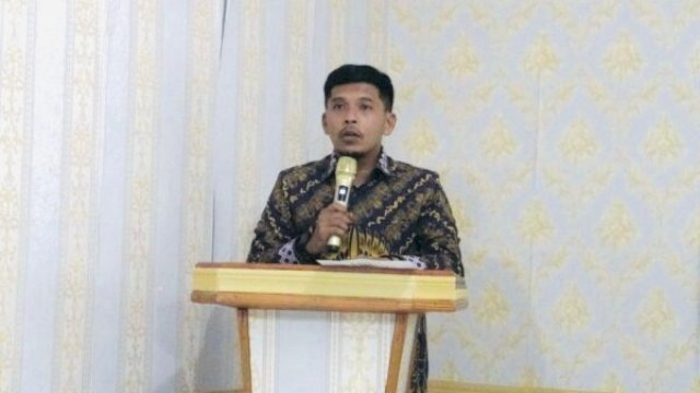 Wakil Bupati Jeneponto Islam Iskandar saat menyampaikan sambutan di aula kantor dinas PMD Jeneponto ||Dok: Humas Kominfo Jeneponto