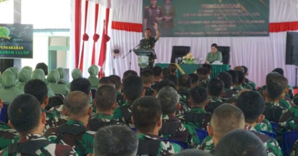 Danrem 141 Kunjungi Kodim Enrekang, Ini Pesan Tegasnya