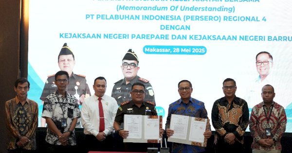 Perkuat Sinergi, Pelindo Regional 4 Teken MoU dengan Kejari Parepare & Kejari Barru