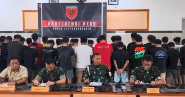 Polisi Lepas 37 Orang Terduga Kasus Passobis Sidrap