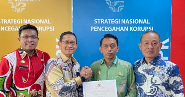 KPK Beri Penghargaan ke Pemkab Sidrap dalam Pencegahan Korupsi