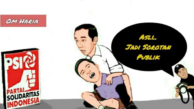 Karikatur wacana Jokowi jadi calon Ketua Umum PSI (Dodi/harian.news)