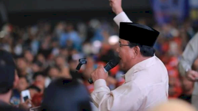 Presiden Prabowo Subianto menghadiri Hari Buruh Internasional. Foto: ist