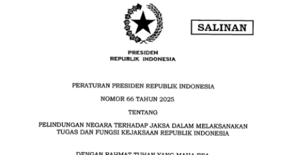 Perpres Perlindungan Jaksa Resmi Diteken, Bagaimana Pembagian Tugas TNI-Polri?