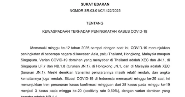 Kasus Covid-19 Meningkat di ASEAN, Kemenkes Keluarkan Imbauan