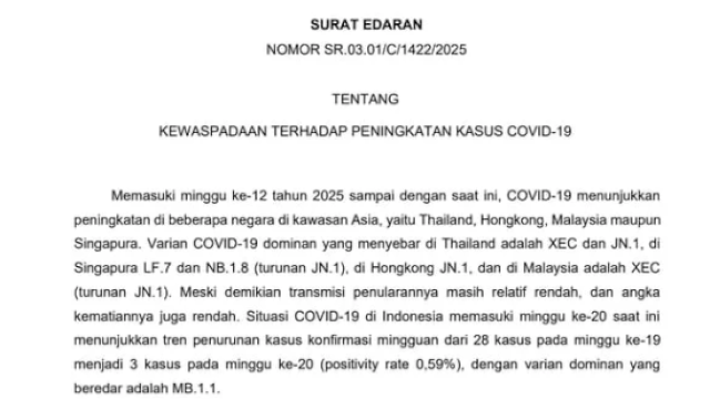 Imbauan Kemenkes terkait Covid-19. Pict: ist