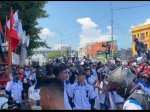 Lautan Massa Penuhi Jalanan Makassar di Hari Buruh Internasional