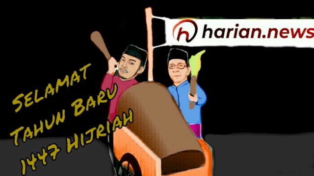 Karikatur perayaan Tahun Baru Islam (Dodi/harian.news)