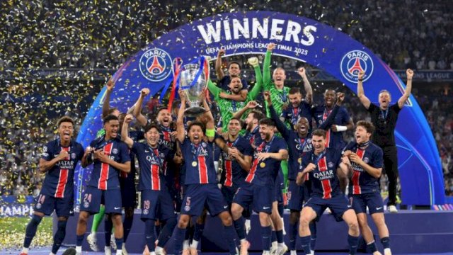 Akhirnya terwujud,PSG raih trofi Liga Champions pertama usai bantai Inter Milan 5-0 Allianz Arena, Munich || tangkaplayar_X@PSG_Inside