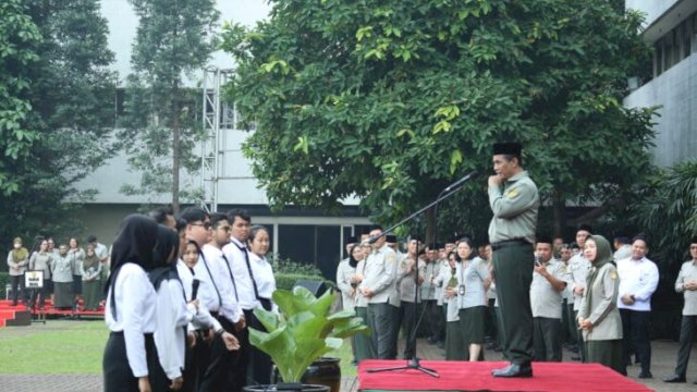 Mentan Andi Amran Sulaiman memimpin upacara Hari Lahir Pancasila di Kementan, Jakarta Selatan – 2 Juni 2025 ||handover_dockementan