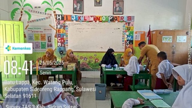 Survei 37 SD di Sidrap tak temukan kasus kaki gajah. Balai Labkesmas dan Dinkes Sidrap pastikan siswa aman dari filariasis ||doc_humasbalailabkesmas