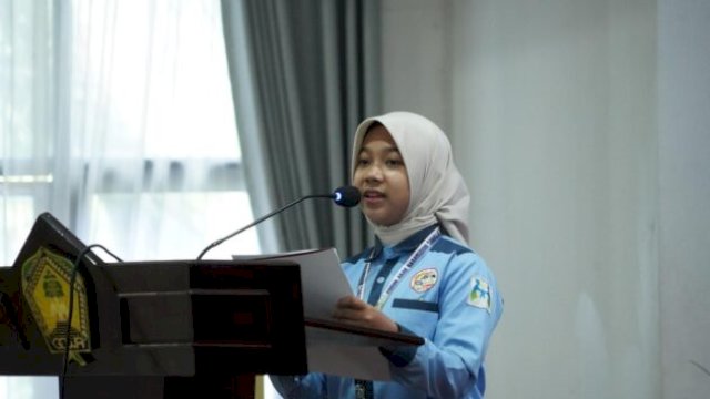 Nurul Qinayah Rustam, siswi SMAN 1 Gowa sukses go Nasional sebagai pengurus Forum Anak Nasional 2025-2027 || ist
