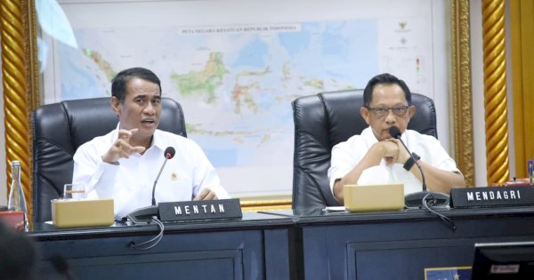 Masuk Musim Kemarau, Kementan, KemenPU, dan Kemendagri Jaga Produksi Lewat Irigasi dan Pompanisasi