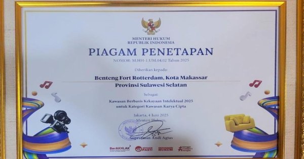 Dua Destinasi Makassar Ditetapkan Kawasan Berbasis Kekayaan Intelektual