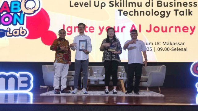 IOH saat menggelar acara Collabonation Talent Lab di Universitas Ciputra Makassar. (Foto: Gita/HN)