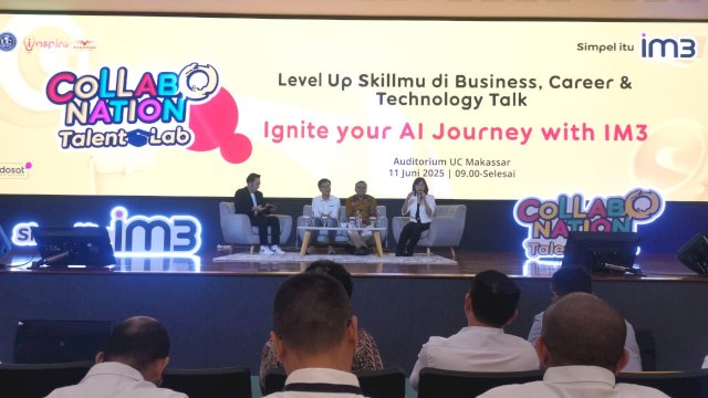 Collabonation Talent Lab yang berlangsung di Universitas Ciputra Makassar. (Foto:Gita/HN)