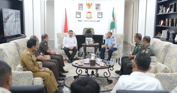 Perkuat Sinergi,  Asisten Pidana Militer Kejati Sulsel Audiensi ke Wali Kota Makassar