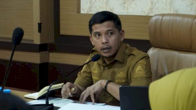 Wakil Bupati Jeneponto, Islam Iskandar memimpin rapat koordinasi MCSP KPK di ruang kerjanya, Senin (30/6/2025) ||diskominfojpt