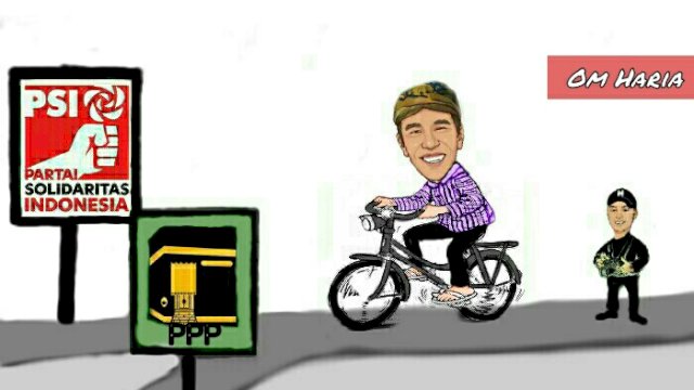 Karikatur Jokowi mendapat dukungan untuk jadi calon Ketua Umum parpol (Dodi/harian.news)